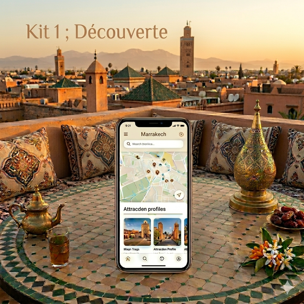 - 1 carte SIM / E-SIM chargée 1GO
- 1 Carte Intéractive et ses centres d'intérêts.
- 1 Guide Touristique ( Conseils, Arnaques à éviter, Numéros utiles...)